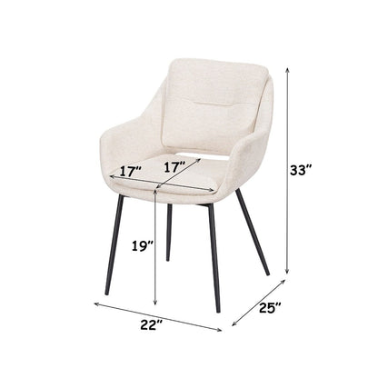 Bexley - Arm Chair (Set of 2) - Beige Linen