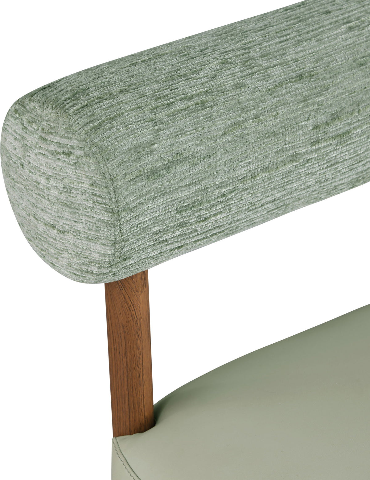 Paramo - Chenille Fabric and Vegan Leather Upholstered Dining Chair