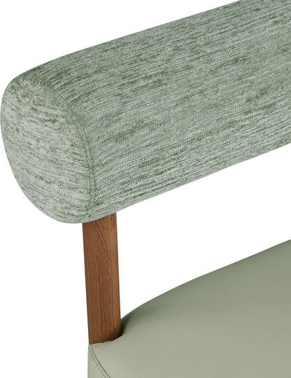 Paramo - Chenille Fabric and Vegan Leather Upholstered Dining Chair