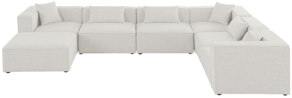 Cube - Linen 7 Piece Modular Sectional