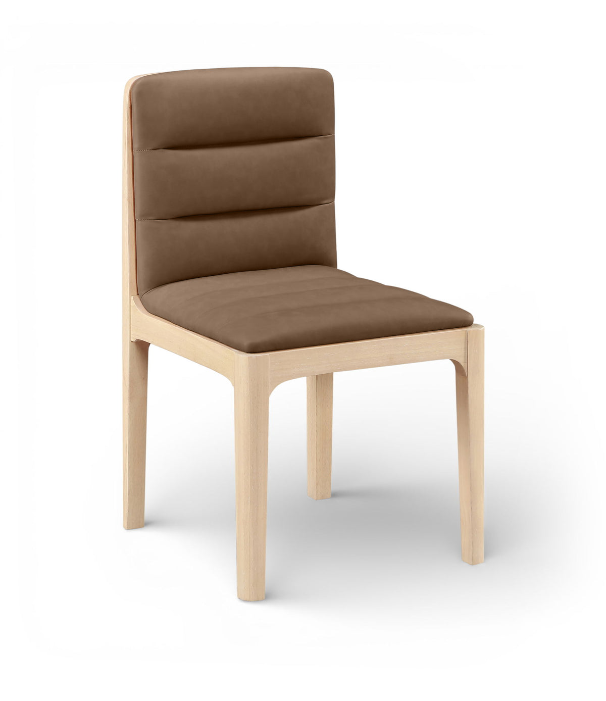 Ellis - Vegan Leather Upholstered Dining Chair (Set of 2) - Natural Base