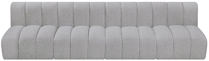 Arc - Boucle Fabric 4 Seats Modular Sofa