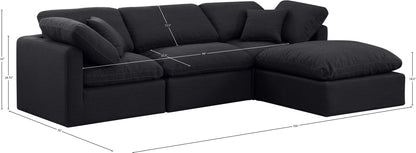 Indulge - Linen 4 Piece Modular Sectional With Chaise