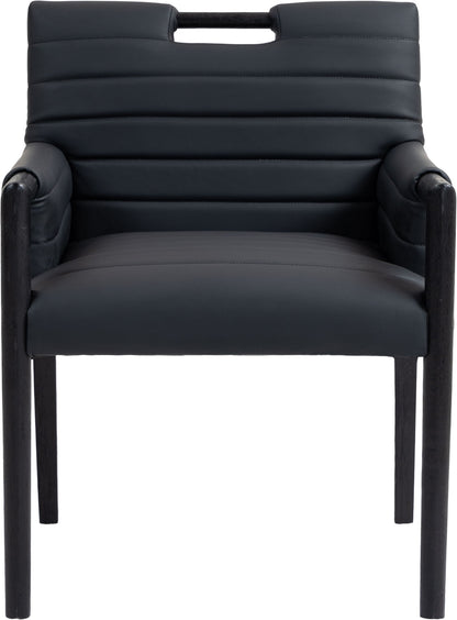 Aimee - Dining Arm Chair - Black Legs