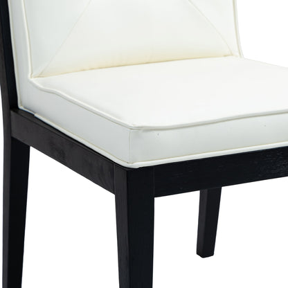 Gwendolyn - Faux Leather Dining Side Chair With Black Frame (Set of 2)