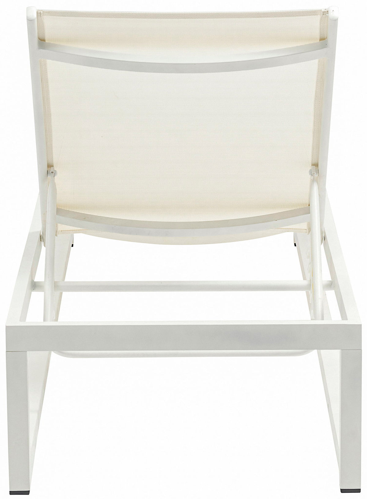 Maldives - Water Resistant Outdoor Patio Adjustable Sun Chaise Lounge Chair With White Base