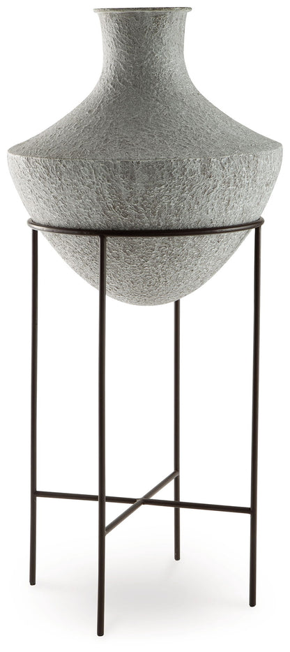 Estonbank - Vase - 35" - Distressed Cream