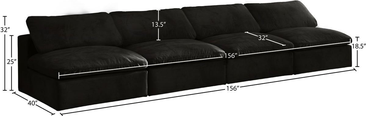 Cozy - Modular Armless 4 Seat Sofa