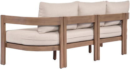 Newport - Water Resistant Fabric 86.75" Upholstered Outdoor Patio Sofa