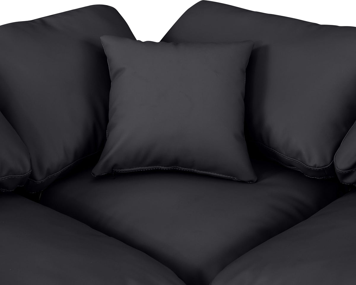 Indulge - Faux Leather 6 Piece Modular Armless Sectional