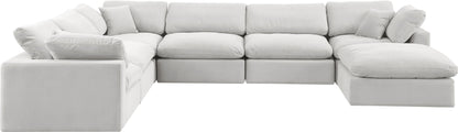 Comfy - 7 Piece Velvet Modular Sectional With Chaise