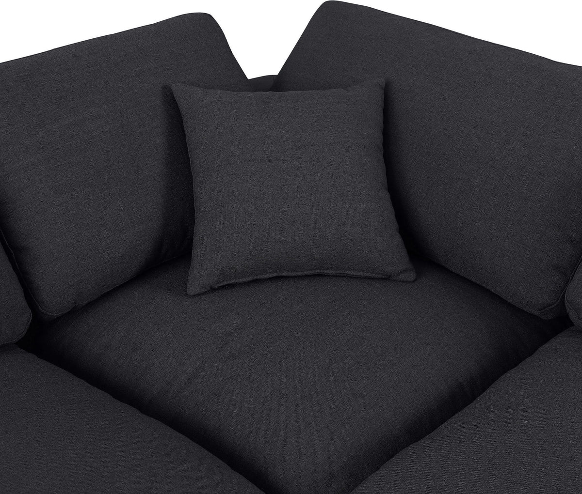Comfy - 5 Piece Linen Modular Corner Armless Sectional