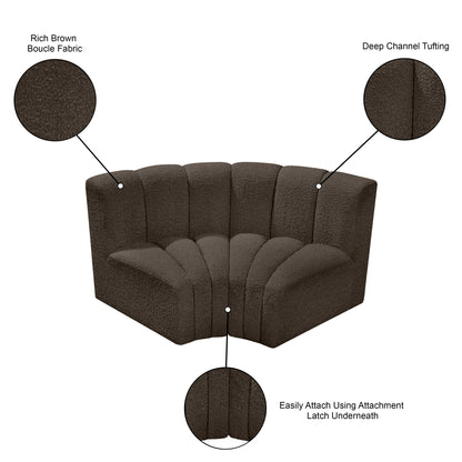 Arc - Boucle Fabric 2 Piece Modular Sofa