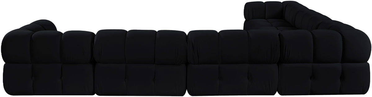 Orin - L-Shaped Velvet 6 Piece Modular Sectional