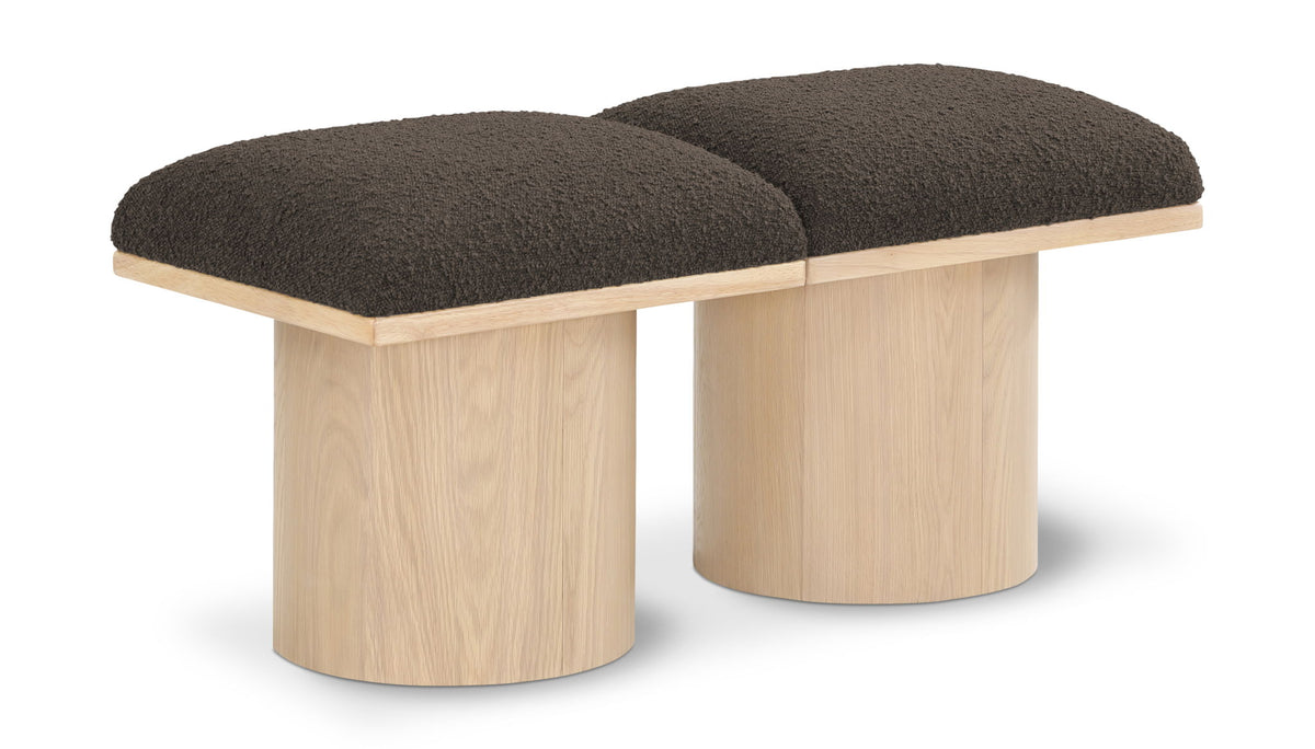 Pavilion - 2 Piece Modular Bench With Natural Base