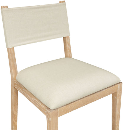 Avon - Linen Textured Performance Fabric Upholstered Dining Side Chair (Set of 2)