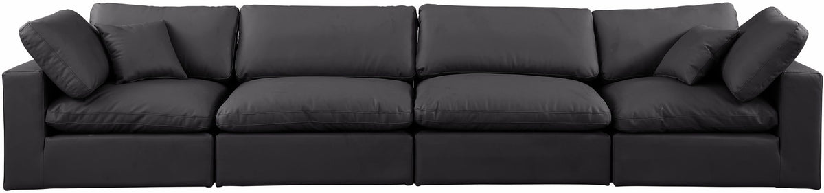 Comfy - Faux Leather Modular Sofa 4 Seats