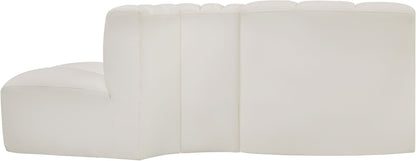 Arc - Faux Leather 3 Piece Modular Sofa