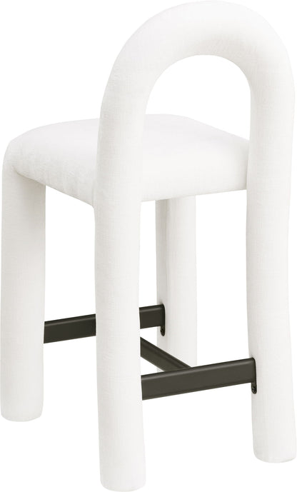 Amari - Chenille Fabric Stool