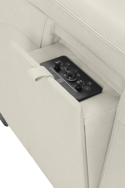 Sausalito - 6 Piece Modular Zero Gravity Power Reclining Sectional With Power Adjustable Headrests - Platinum Envy