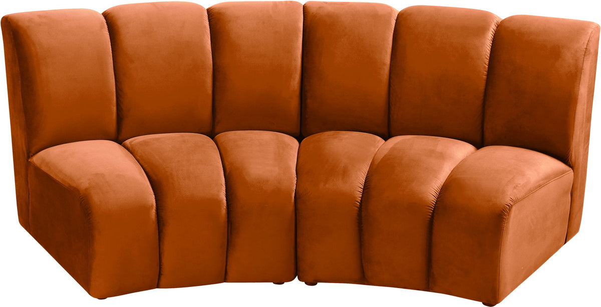 Infinity - 2 Piece Velvet Modular Sectional