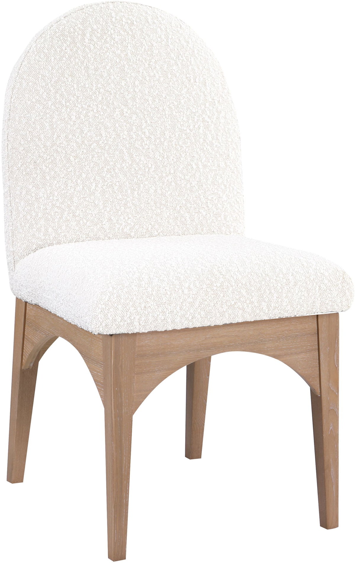 Waldorf - Boucle Dining Side Chair With Natural Legs