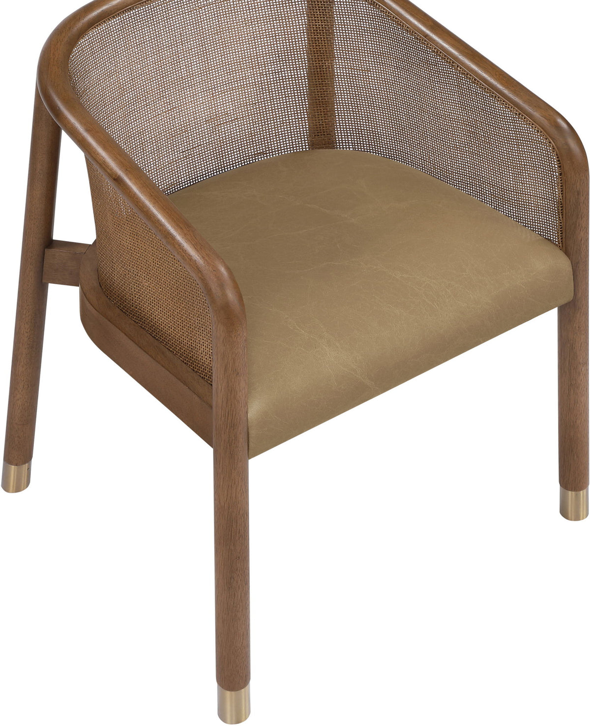 Sylvan - Vegan Leather Dining Chair (Set of 2) - Brown Frame