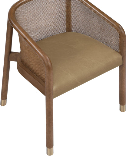 Sylvan - Vegan Leather Dining Chair (Set of 2) - Brown Frame