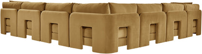 Hammond - Velvet Performance Fabric Upholstered 7 Piece Corner Sectional