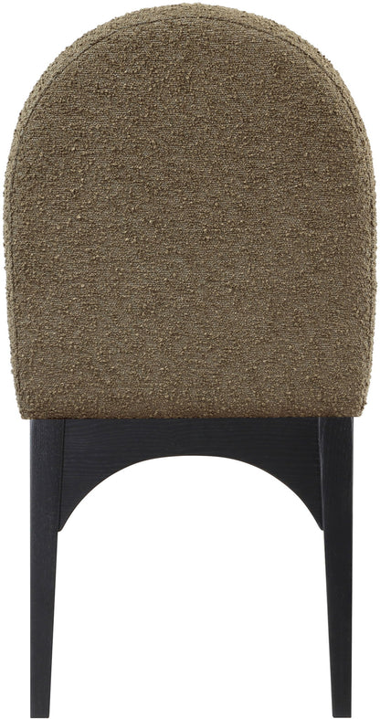 Waldorf - Boucle Dining Side Chair With Black Legs
