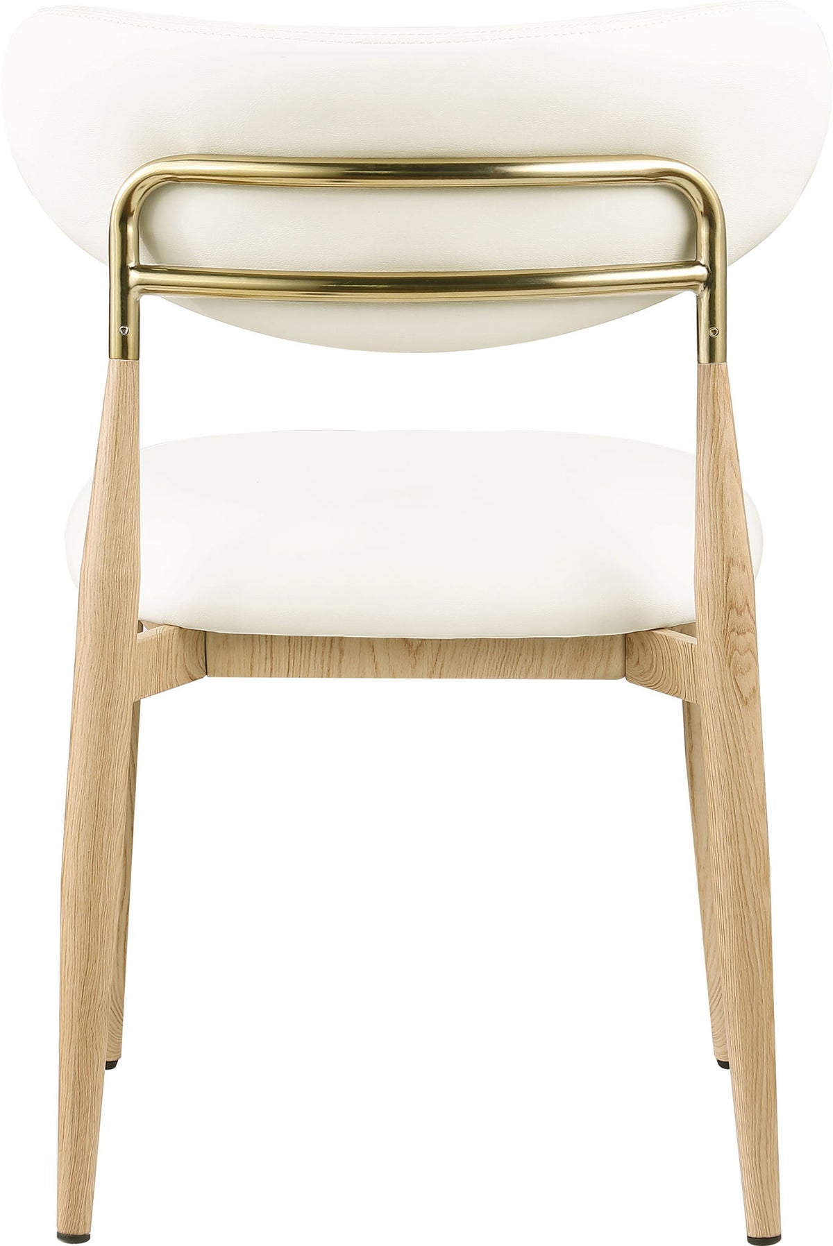 Ronda - Vegan Leather Upholstered Dining Side Chair - Natural Legs