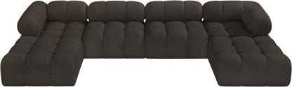 Ames - 6 Piece Fabric Modular U-Shaped Sectional