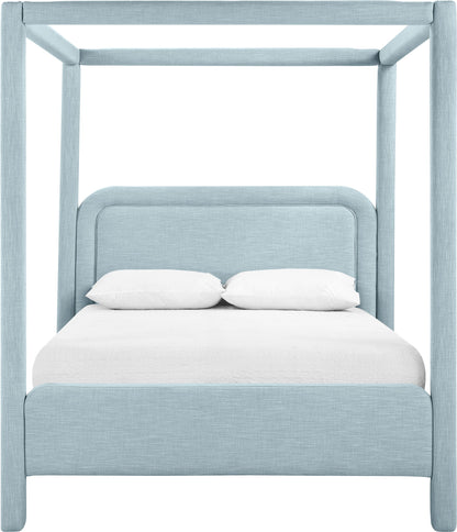 Salina - Linen Textured Fabric Upholstered Bed