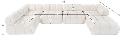 Orin - 6 Piece Modular Sectional (3 Modular Chairs, 2 Corner Chairs & Ottoman)