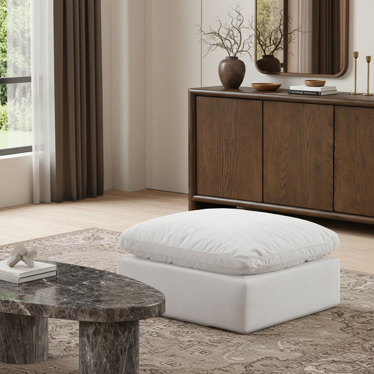 Indulge - Velvet Ottoman