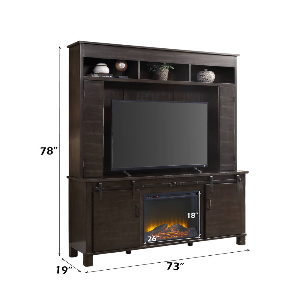 Apison - Entertainment Center (Include 91617Fir) - Espresso