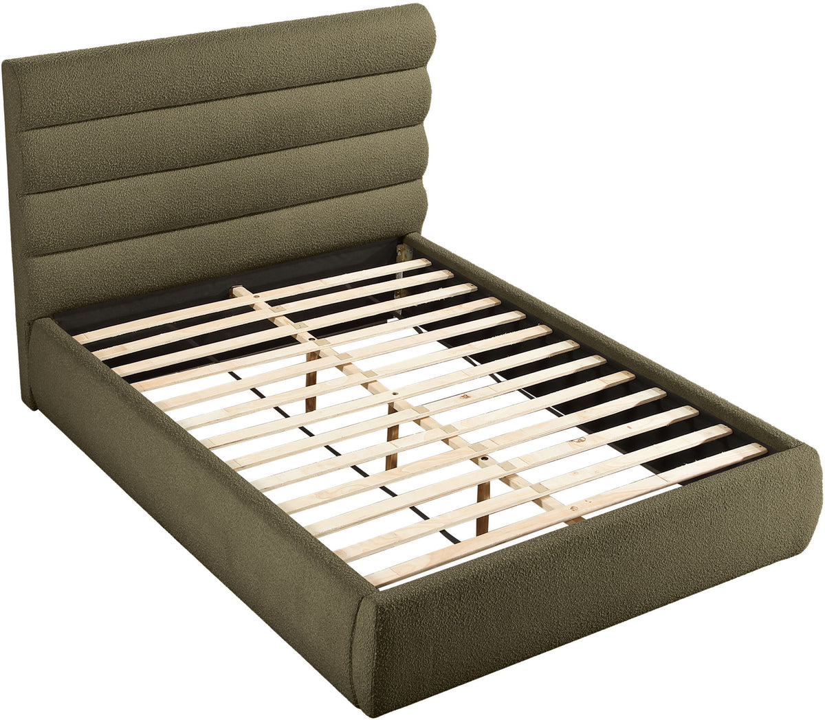 Adam - Boucle Fabric Bed With 52" Headboard