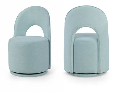 Cirelle - Linen Textured Performance Fabric Dining Chair (Set of 2)