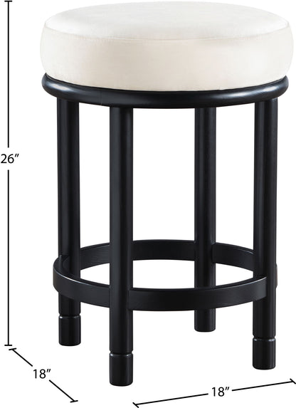 Monette - Counter Stool With Black Base