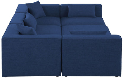 Cube - Linen 6 Piece Modular Sectional