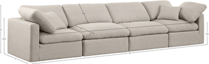 Indulge - Linen 4 Seat Modular Sofa