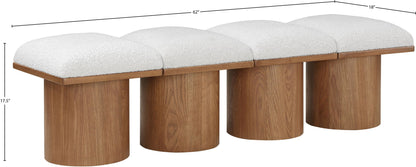 Pavilion - 4 Piece Modular Bench With Brown Base