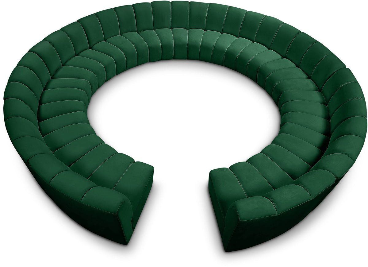 Infinity - 12 Piece Velvet Modular Sectional