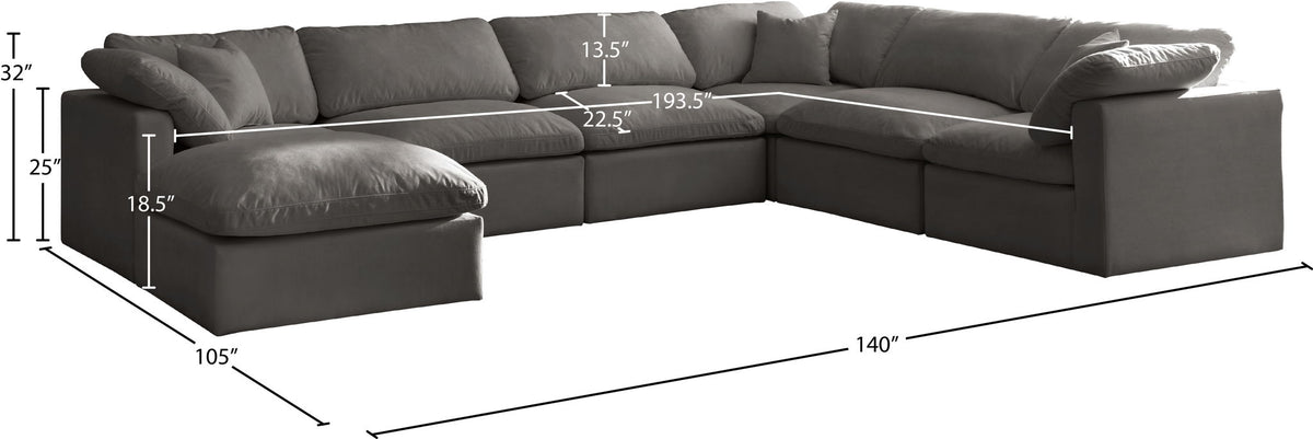 Plush - 7 Piece Modular Sectional