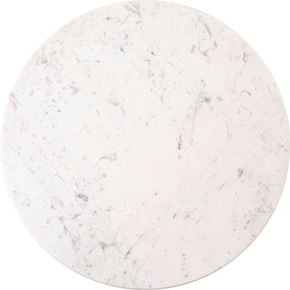 Cindra - Genuine Marble Top And Iron Base Table
