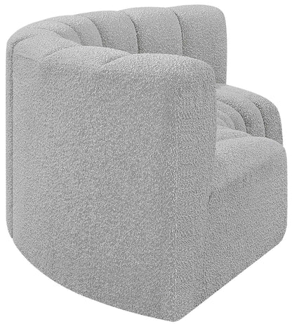 Arc - Boucle Fabric 3 Piece Modular U-Shaped Sofa