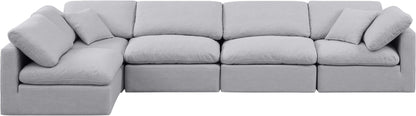 Indulge - Linen 5 Piece Modular Sectional