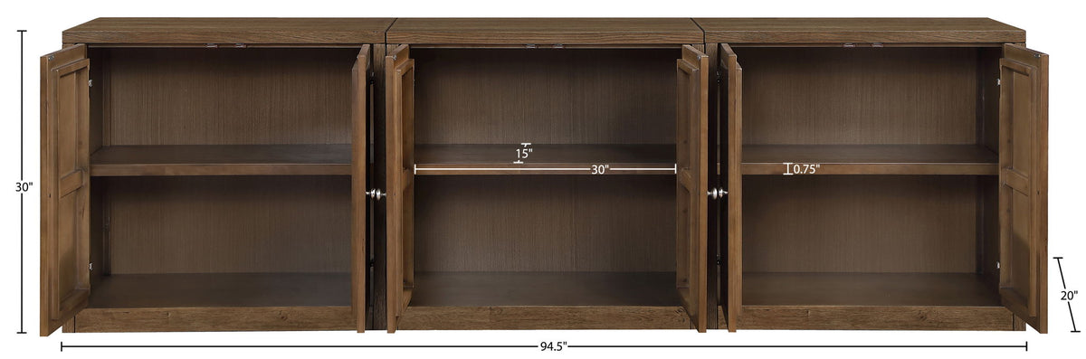 Vero - Solid Wood And Oak Venee Sideboard/Buffet
