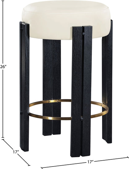 Harrison - Counter Stool With Black Legs