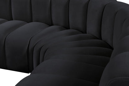 Arc - Velvet 6 Piece Corner Modular Sofa